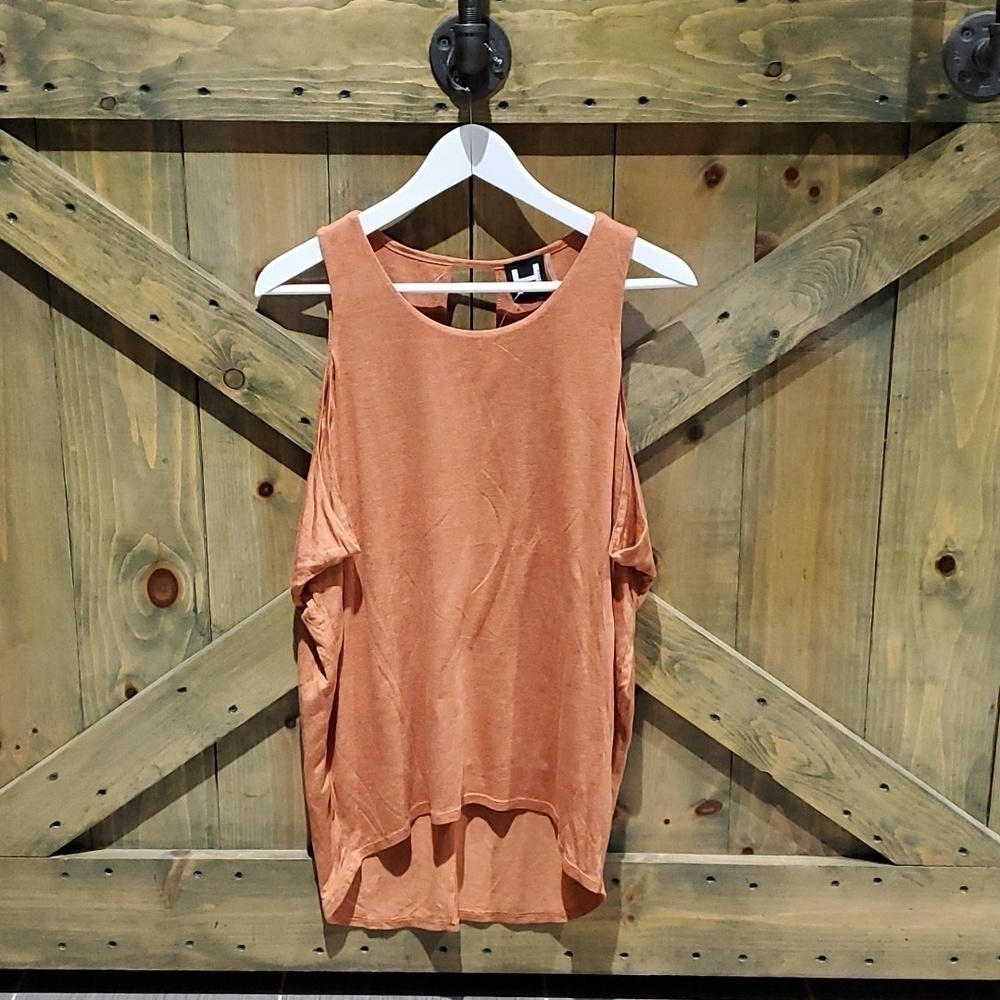TANK TOP NEW H BY BORDEAUX RUST ORANGE  SIZE MEDIUM NWT BOHO CHIC CITY GIRL